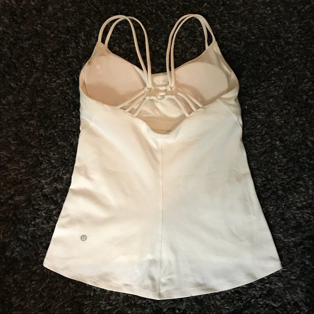 Lululemon white tank 10